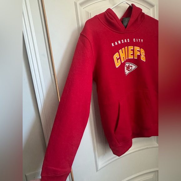 Kansas City Chiefs Red Youth NFL Team Apparel Hoodie Sweatshirt NWT - Picture 5 of 8